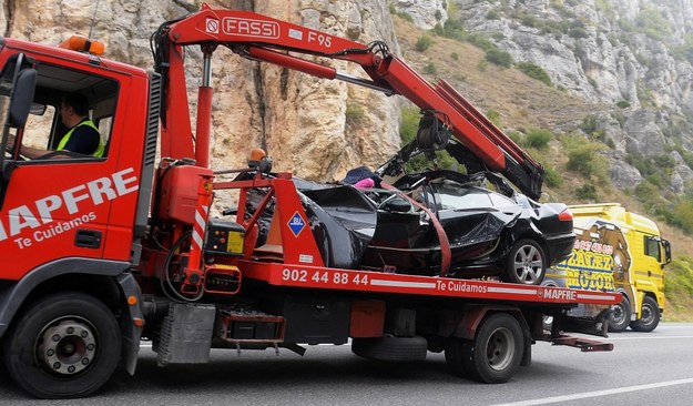 Do wypadku doszło w Hiszpanii na drodze N1 w miejscowości Pancorbo /SANTI OTERO  /PAP/EPA