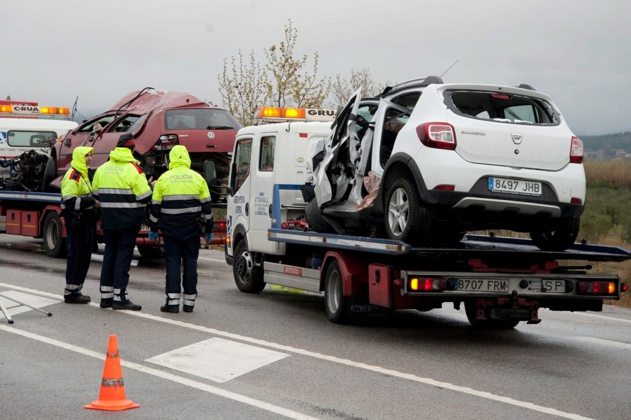 Do wypadku doszło w Pont de Molins /ROBIN TOWNSEND /PAP/EPA