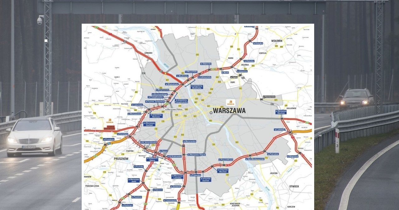 Do zamknięcia warszawskiej obwodnicy brakuje ok. 14 km. /Wojciech Strozyk/REPORTER/ East News/ GDDKiA  /