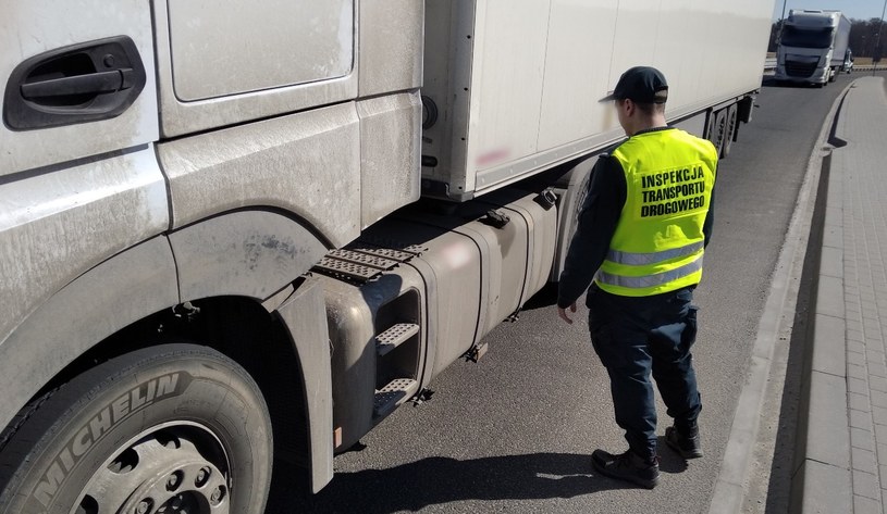 Do zatrzymania doszło rosyjskiej ciężarówki doszło na obwodnicy Olsztyna w ciągu drogi krajowej nr 16 /ITD /Informacja prasowa