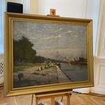 Do zbiorów Muzeum Narodowego w Gdańsku trafił obraz Artura Bendrata "Kanał w Nowym Porcie"