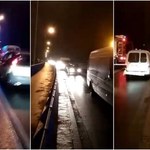 Dobczyce: Karambol kilkunastu aut na wiadukcie