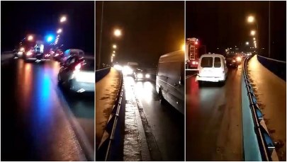 Dobczyce: Karambol kilkunastu aut na wiadukcie