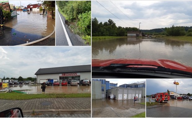Dobczyce: Zalane domy po przejściu nawałnicy