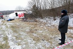 Dochodzenie w miejscu katastrofy Tu-154 w Moskwie
