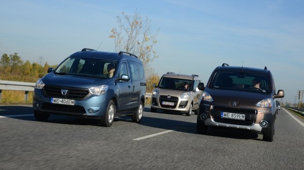 Porównanie Dacia Dokker, Fiat Doblo, Peugeot Partner