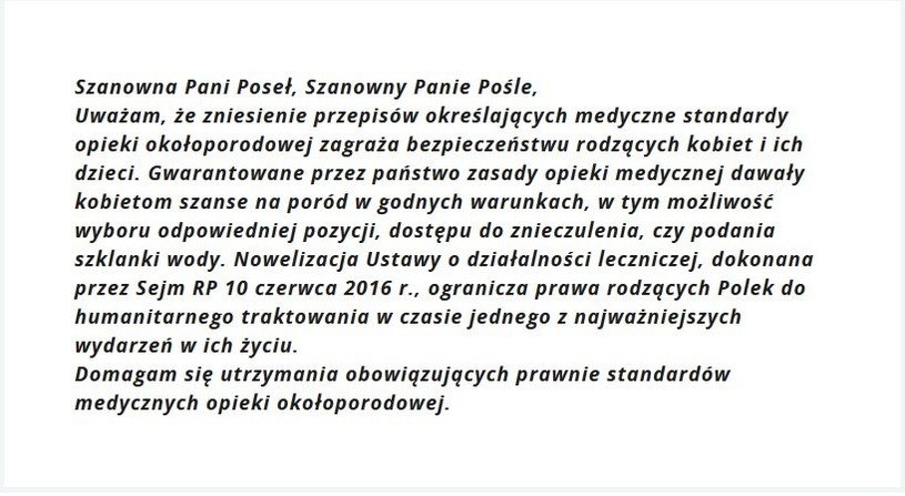 Dołącz do akcji "Kto zadba o rodzące kobiety" na www.prawodogodnegoporodu.interia.pl /