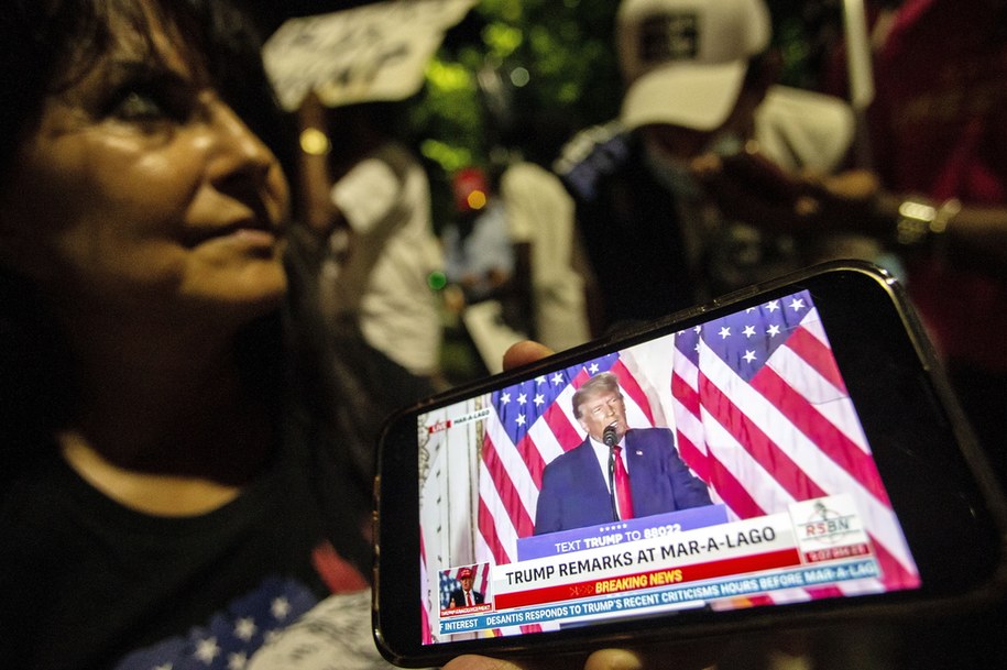 Doland Trump ogłosił start w wyborach prezydenckich /CRISTOBAL HERRERA-ULASHKEVICH /PAP/EPA