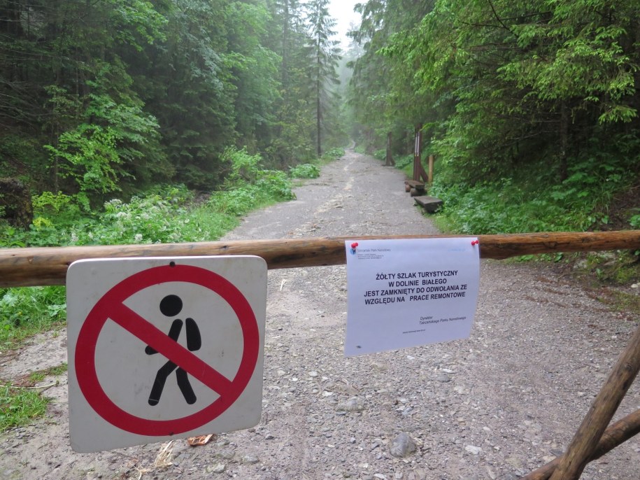 Dolina Białego została zamknięta do odwołania /Maciej Pałahicki /RMF FM