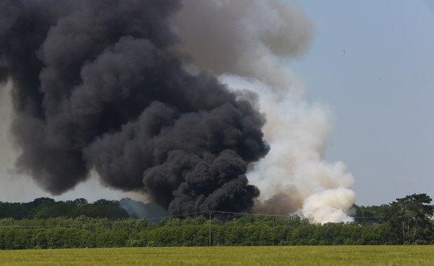 Dolnośląskie: Potężny pożar w Gaci. Płoną Zakłady Gospodarowania Odpadami