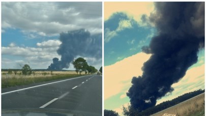 Dolny Śląsk: Płonie składowisko odpadów koło Polkowic, akcja potrwa wiele godzin