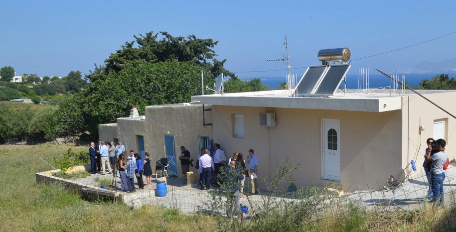 Dom na wyspie Kos, z którego został uprowadzony mały Brytyjczyk /YANNIS KIARIS  /PAP/EPA