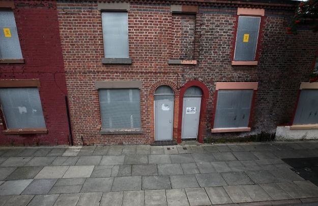 Dom przy Madryn Street w Liverpoolu, w którym urodził się Ringo Starr fot. Christopher Furlong /Getty Images/Flash Press Media