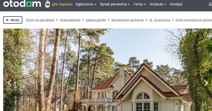 Dom Tomasza Lisa na sprzedaż, fot. otodom.pl /materiał zewnętrzny