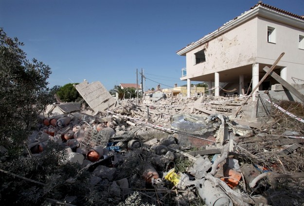 Dom w Alcanar zniszczony przez wybuch /JAUME SELLART /PAP/EPA