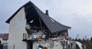 Dom w gruzach po wybuchu gazu. W środku było pięć osób