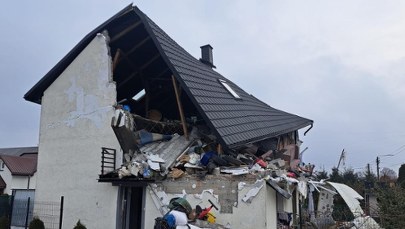 Dom w gruzach po wybuchu gazu. W środku było pięć osób