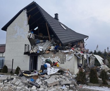 Dom w gruzach po wybuchu gazu. W środku było pięć osób