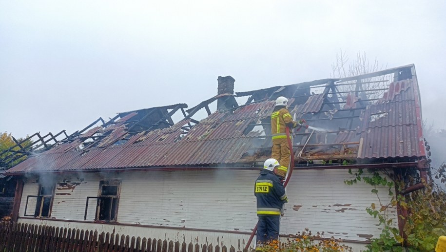 Dom, w którym doszło do tragedii /Straż Pożarna w Sokółce /Państwowa Straż Pożarna