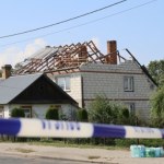 Wyryki Dom w Wyrykach zgruzowany. Rodzina cudem uszła z życiem