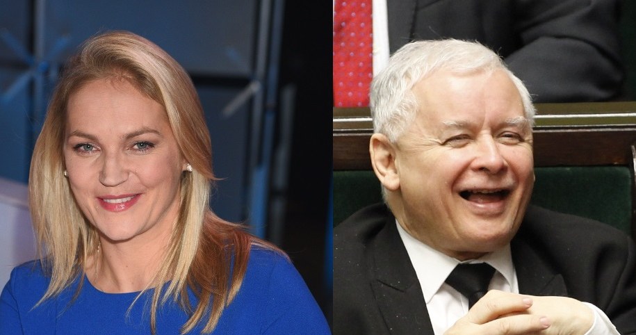 Dominika Figurska i Jarosław Kaczyński /- /East News