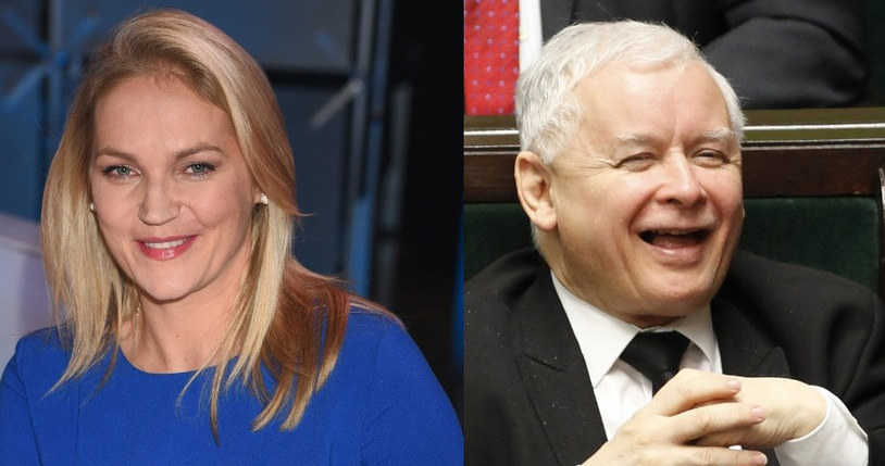 Dominika Figurska i Jarosław Kaczyński /East News