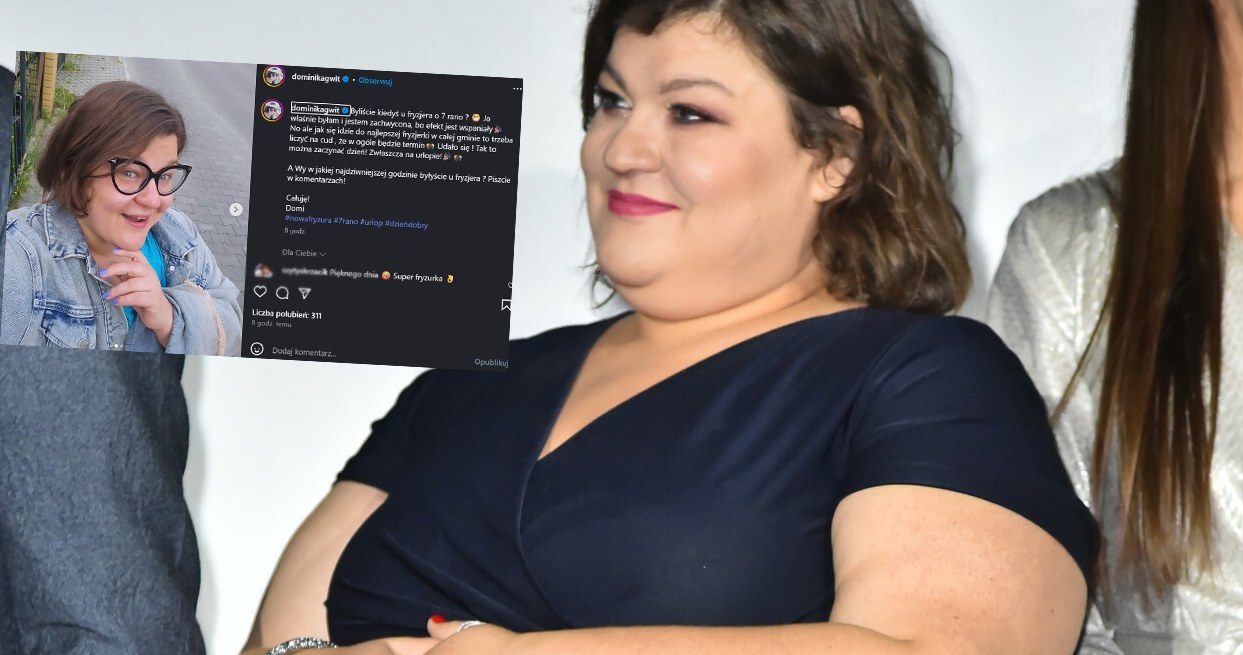 Dominika Gwit podzieliła się radością ze światem. Ma nową fryzurę /https://www.instagram.com/dominikagwit/ /Agencja FORUM