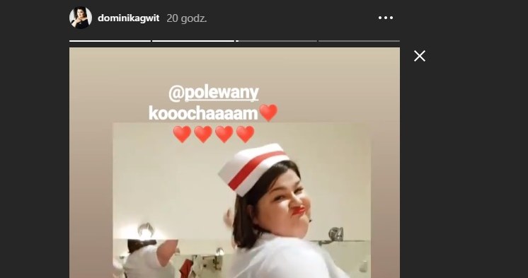 Dominika Gwit w stroju pielęgniarki (Screen: instagram.com/dominikagwit) /Instagram