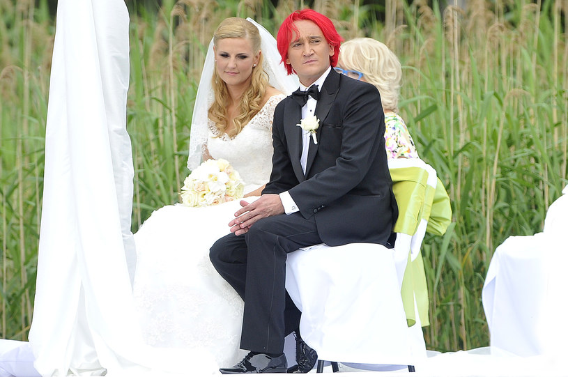 Dominika Tajner i Michał Wiśniewski wzięli ślub 30 czerwca 2012 /Baranowski Michał  /AKPA