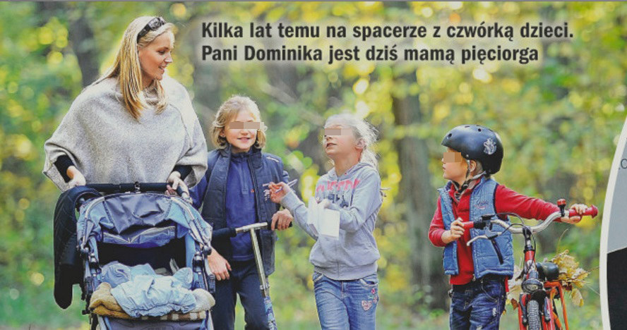 Dominika z dziećmi /- /Życie na gorąco