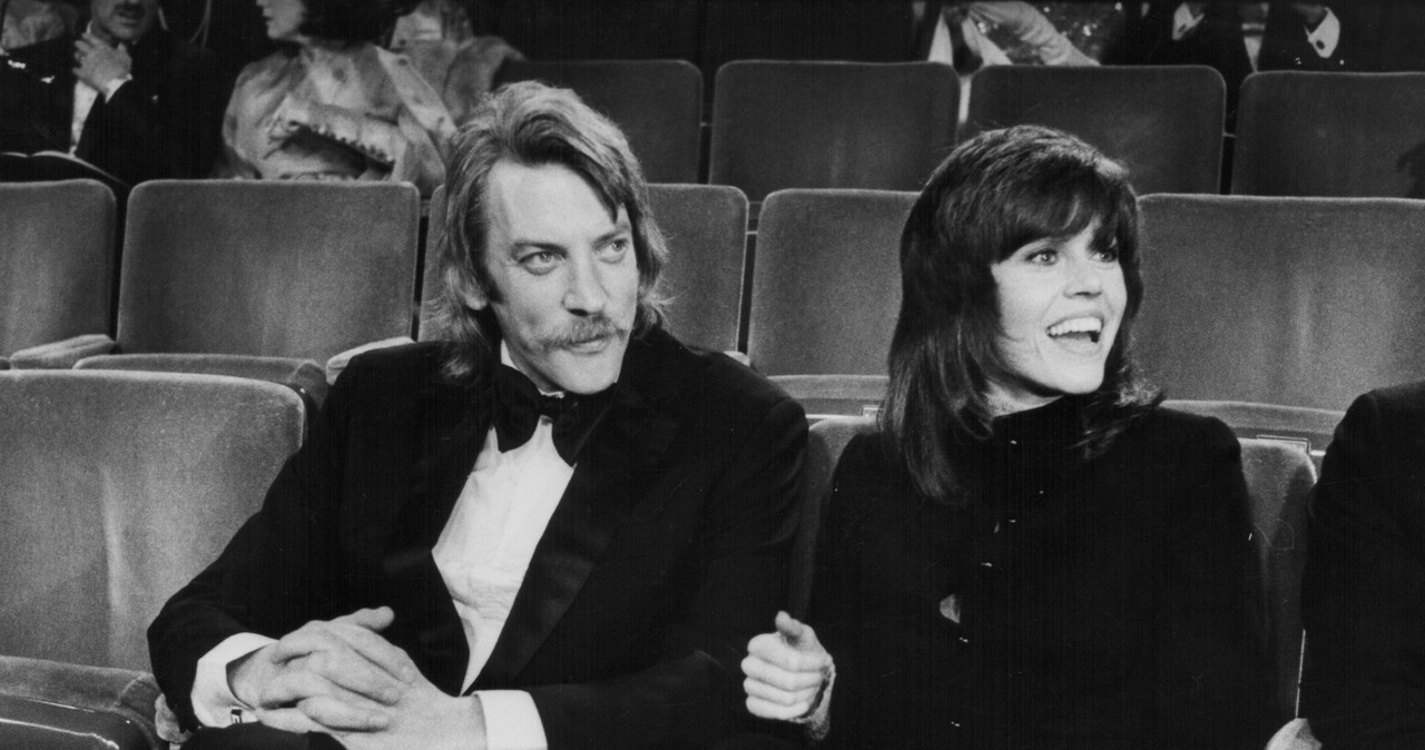 Donald Sutherland i Jane Fonda na Nagrodach Akademii w 1970 roku /Frank Edwards /Getty Images