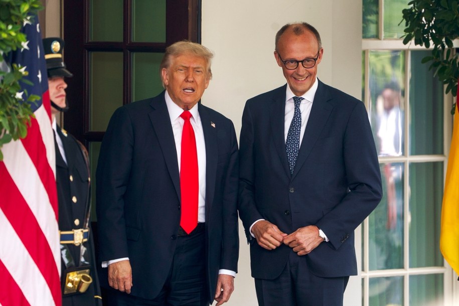 Donald Trump, Friedrich Merz /WILL OLIVER  /PAP