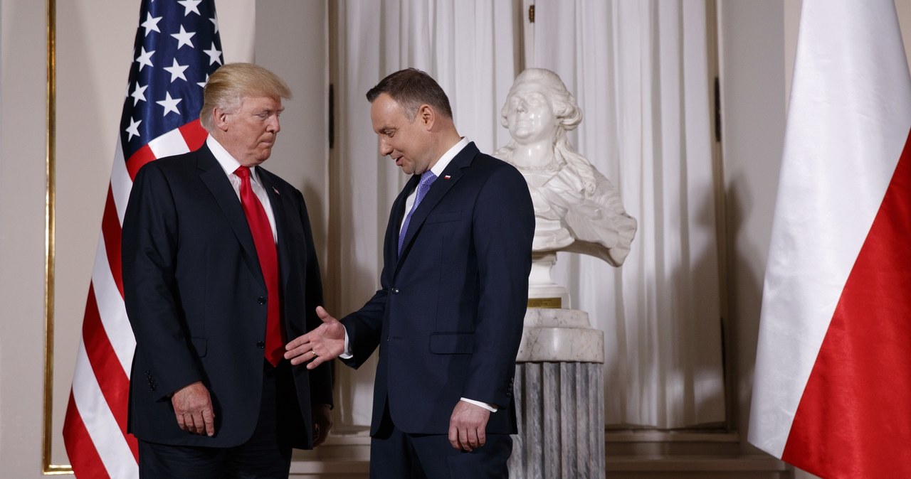 Donald Trump i Duda /- /East News