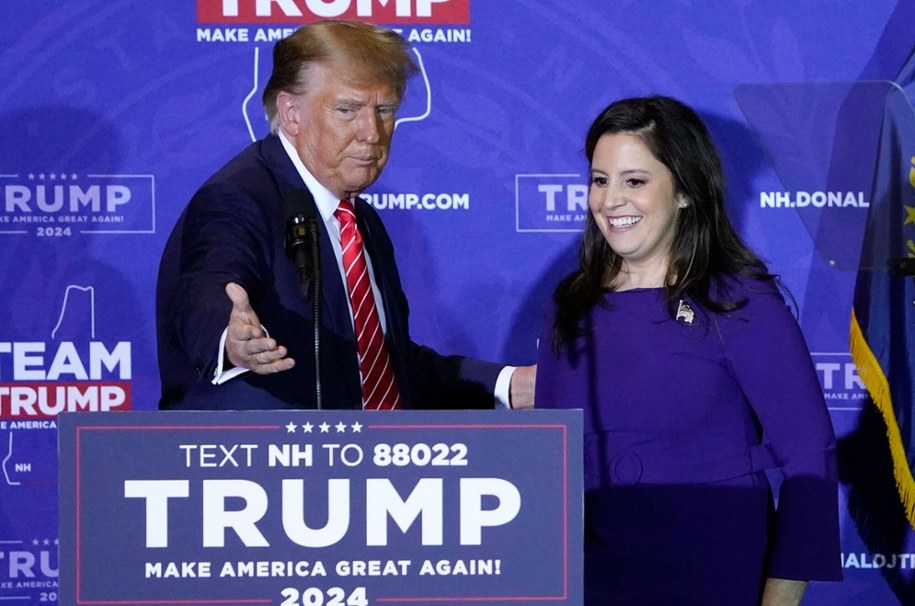 Donald Trump i Elise Stefanik /TIMOTHY A. CLARY/AFP/East News /East News