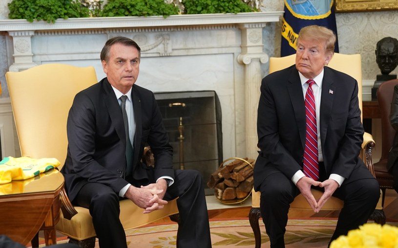 Donald Trump i Jair Bolsonaro /CHRIS KLEPONIS /PAP/EPA
