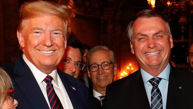 Donald Trump i Jair Bolsonaro /Alan Santos/Brazilian Presidency /PAP/EPA