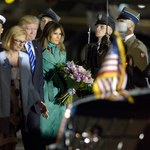 Donald Trump i jego małżonka Melania przylecieli do Polski. Jest też piękna Ivanka!