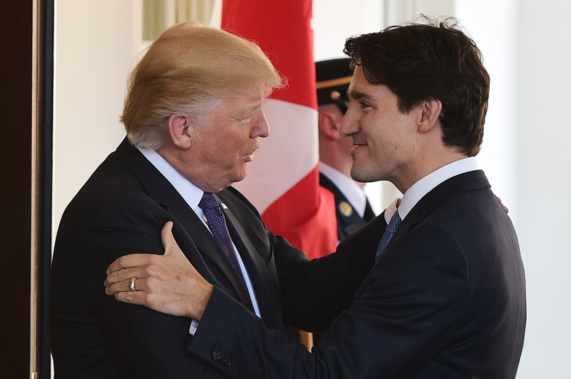 Donald Trump i Justin Trudeau /AFP