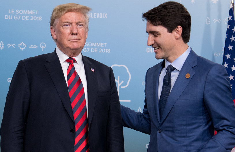 Donald Trump i Justin Trudeau /SAUL LOEB /AFP