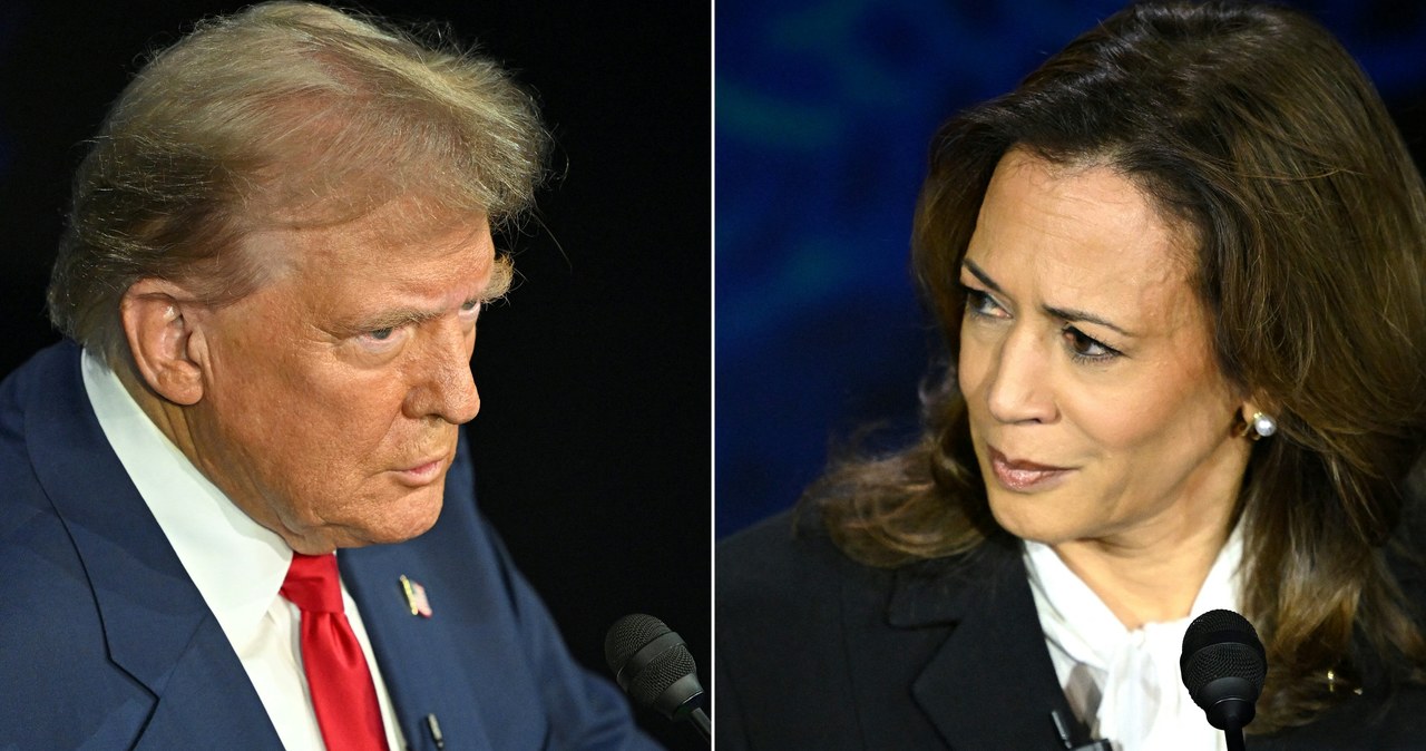 Donald Trump i Kamala Harris podczas debaty wyborczej w Filadelfii /SAUL LOEB /AFP