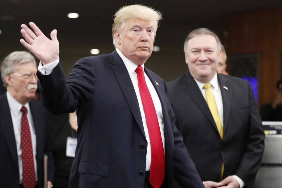 Donald Trump i Mike Pompeo /JUSTIN LANE /PAP/EPA