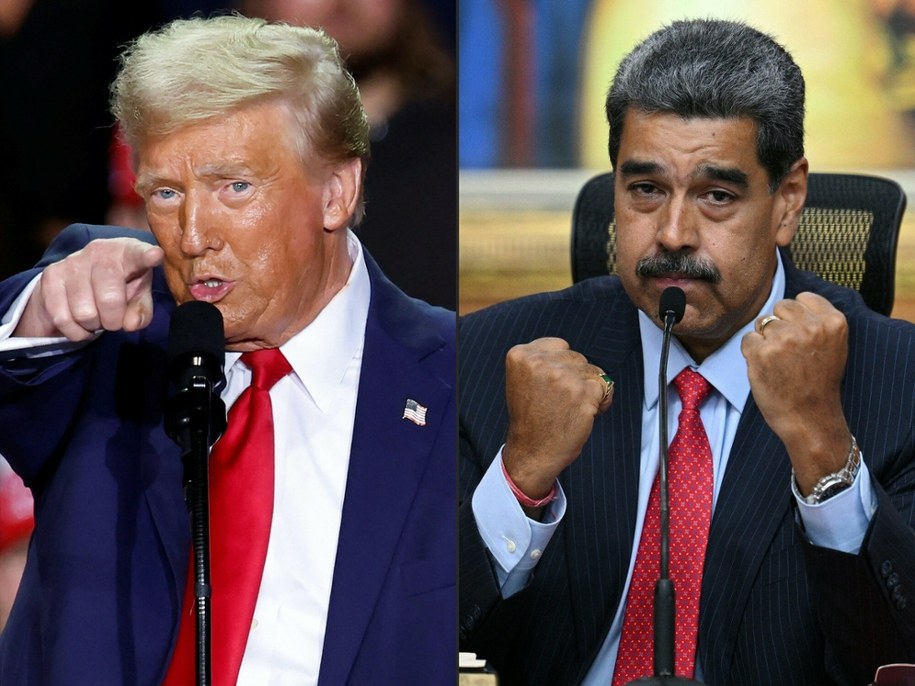 Donald Trump i Nicolas Maduro /KAMIL KRZACZYNSKI/AFP/East News /East News