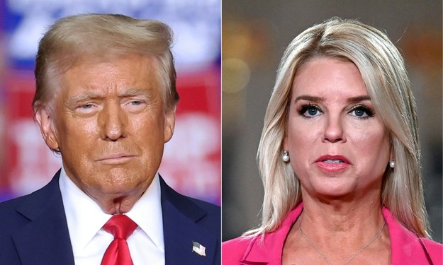 Donald Trump i Pam Bondi /CHARLY TRIBALLEAU/AFP/East News /East News