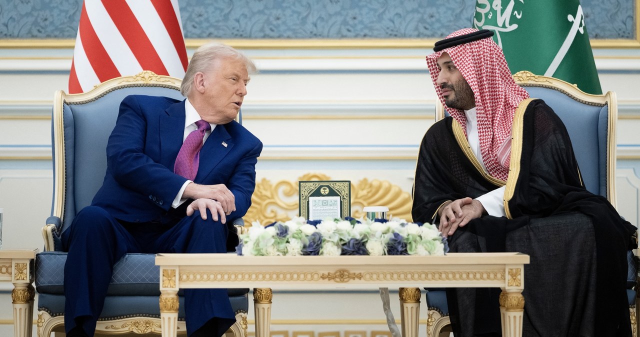 Donald Trump i saudyjski następca tronu książe Mohammed Bin Salman /BRENDAN SMIALOWSKIAFP /AFP