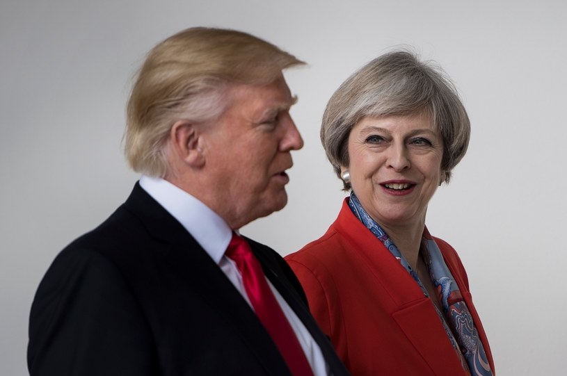 Donald Trump i Theresa May /AFP