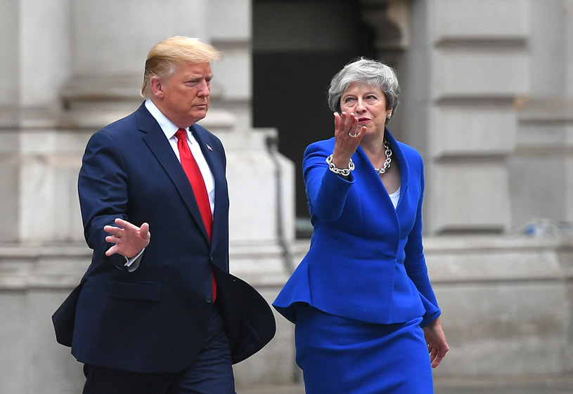 Donald Trump i Theresa May /AFP