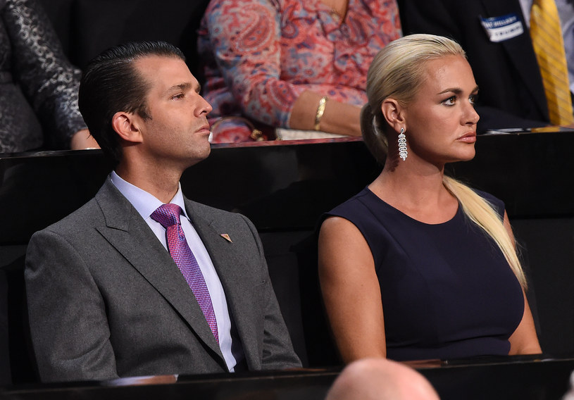 Donald Trump Junior z żoną Vanessą /ROBYN BECK /AFP