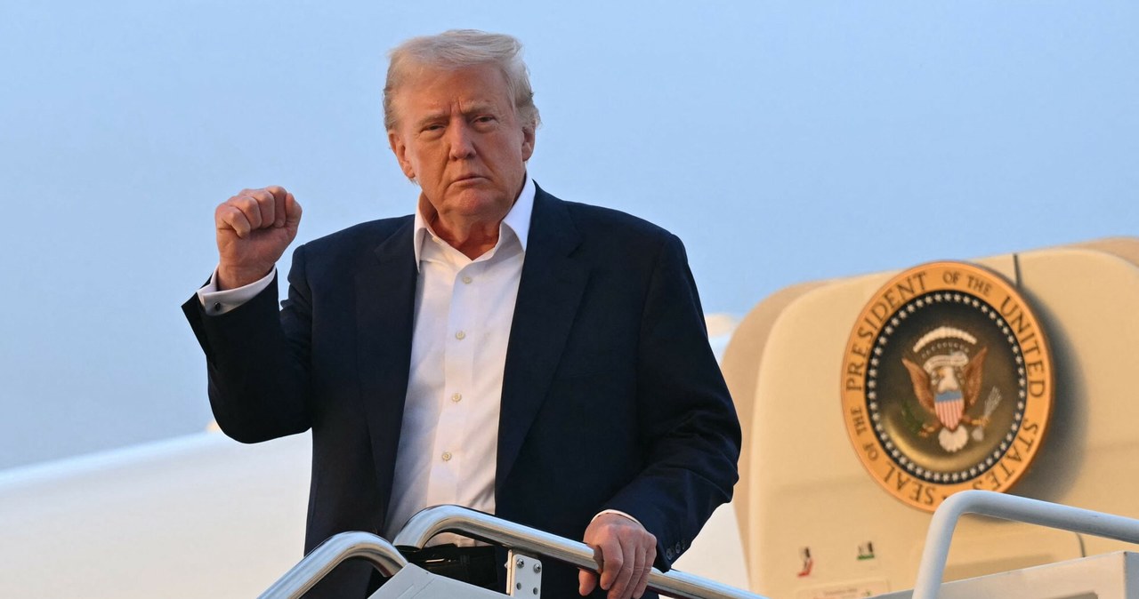 Donald Trump ma otrzymać od katarskiej rodziny królewskiej "latający pałac" w ramach prezentu /SAUL LOEB/AFP/East News /East News