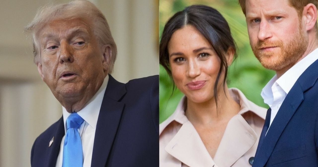 Donald Trump, Meghan Markle i książę Harry /Agencja FORUM