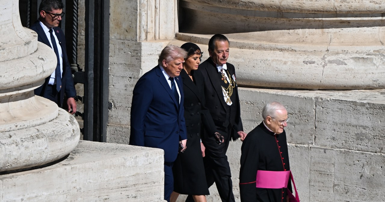 Donald Trump na pogrzebie papieża Franciszka 